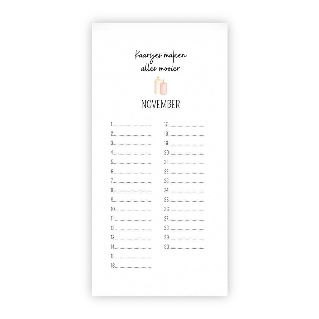 Verjaardagskalender | Taart, slingers en een lach