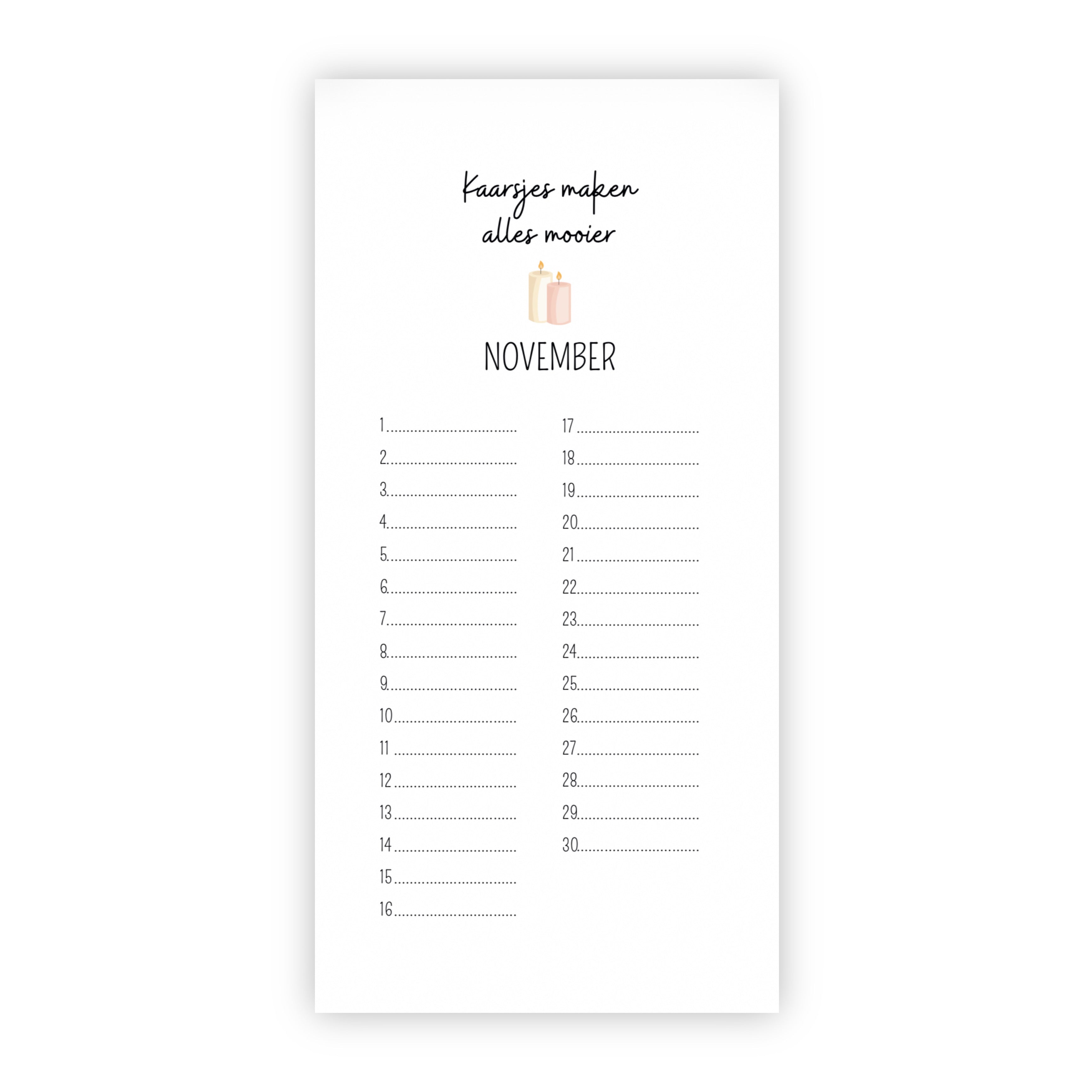 Verjaardagskalender | Taart, slingers en een lach