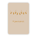 Kerstkaart goudfolie | Fijne kerst