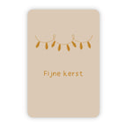 Kerstkaart goudfolie | Fijne kerst