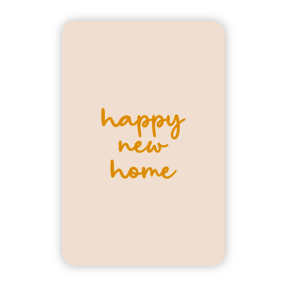 Wenskaart | Happy new home goudfolie