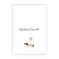Dubbele wenskaart | Gefeliciteerd!