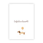 Dubbele wenskaart | Gefeliciteerd!