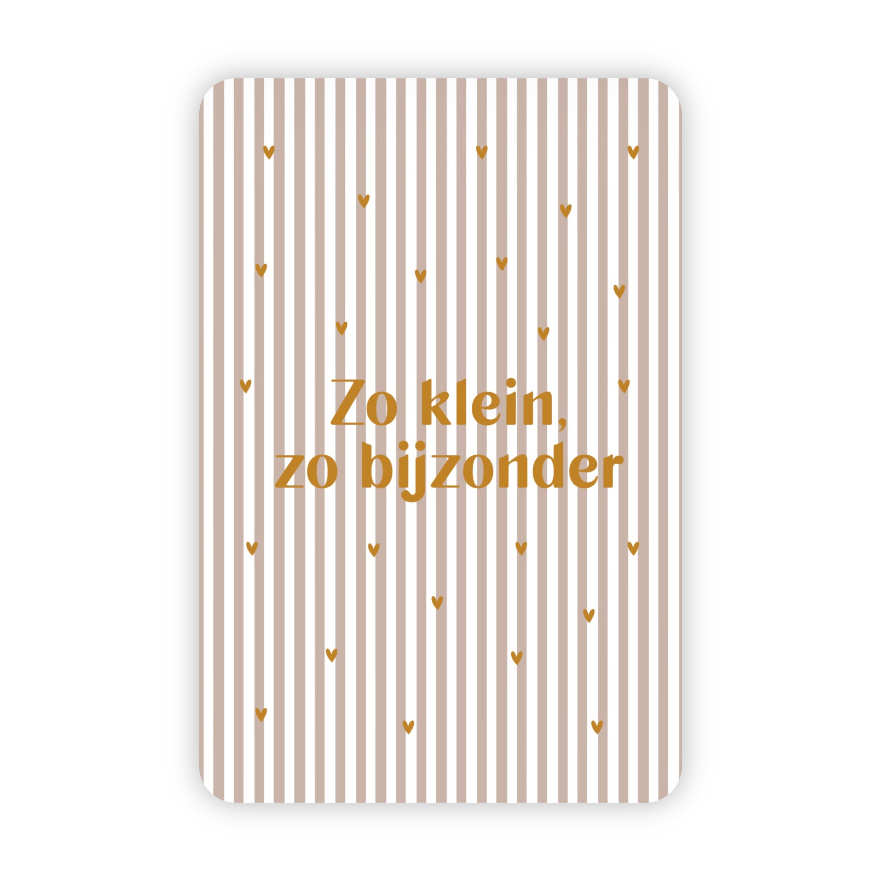 Wenskaarten | Set van 20 met goudfolie | Streepjescollectie