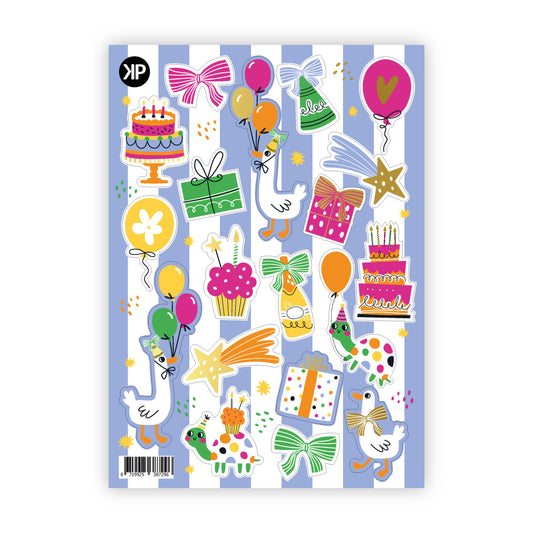 Stickervel | Feest goudfolie