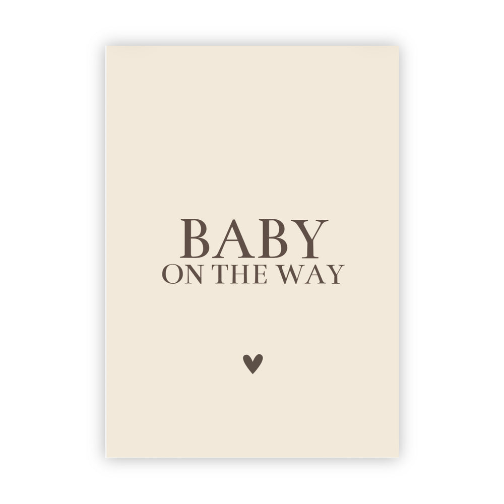 Dubbele wenskaart | Baby on the way