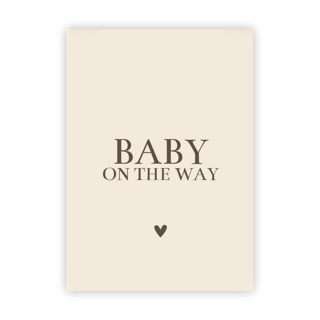 Dubbele wenskaart | Baby on the way