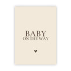 Dubbele wenskaart | Baby on the way
