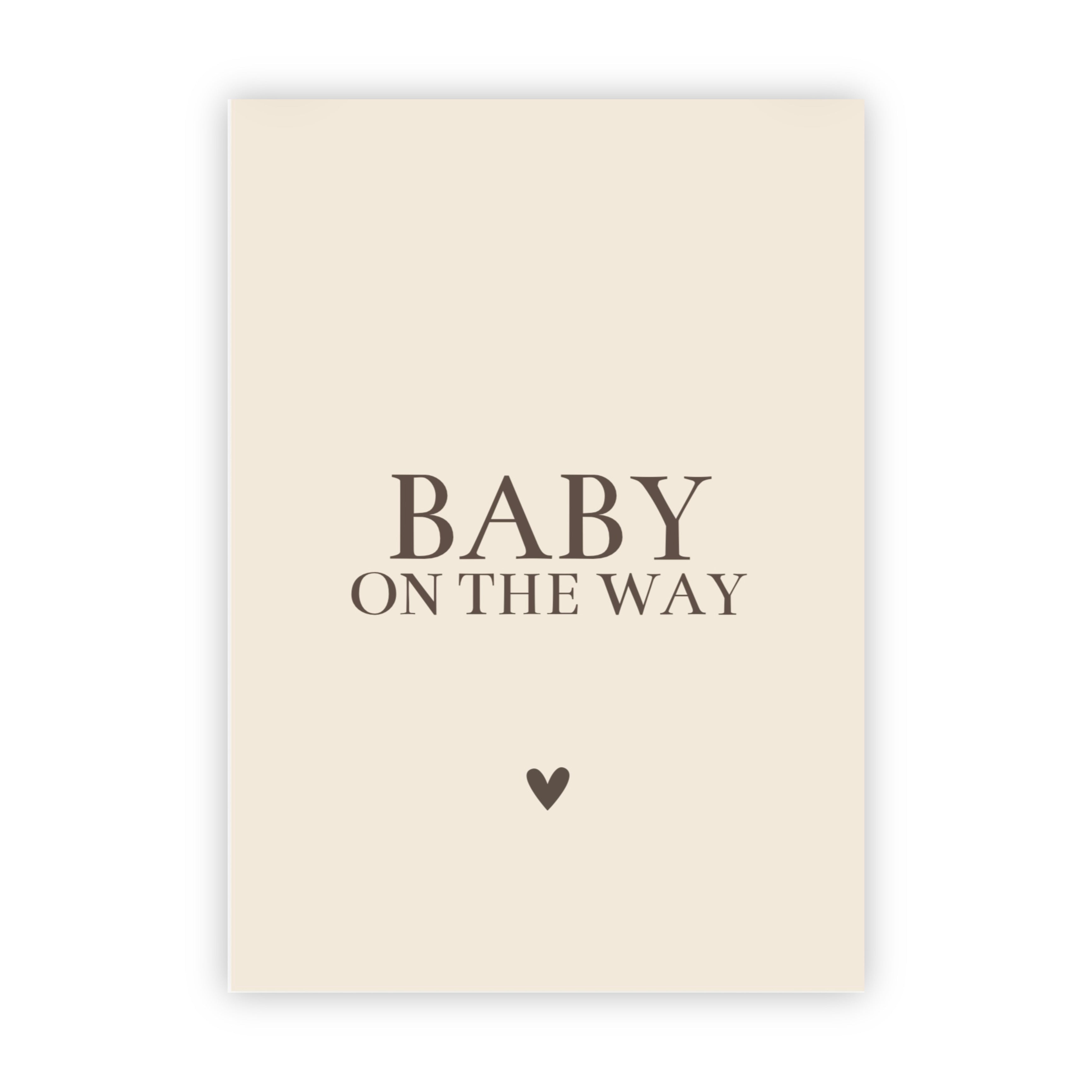 Dubbele wenskaart | Baby on the way