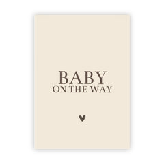 Dubbele wenskaart | Baby on the way