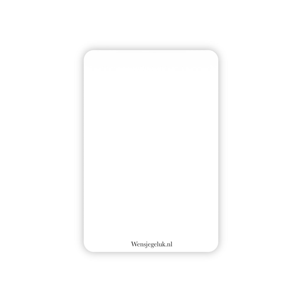 Minikaart | Blanco taart goudfolie