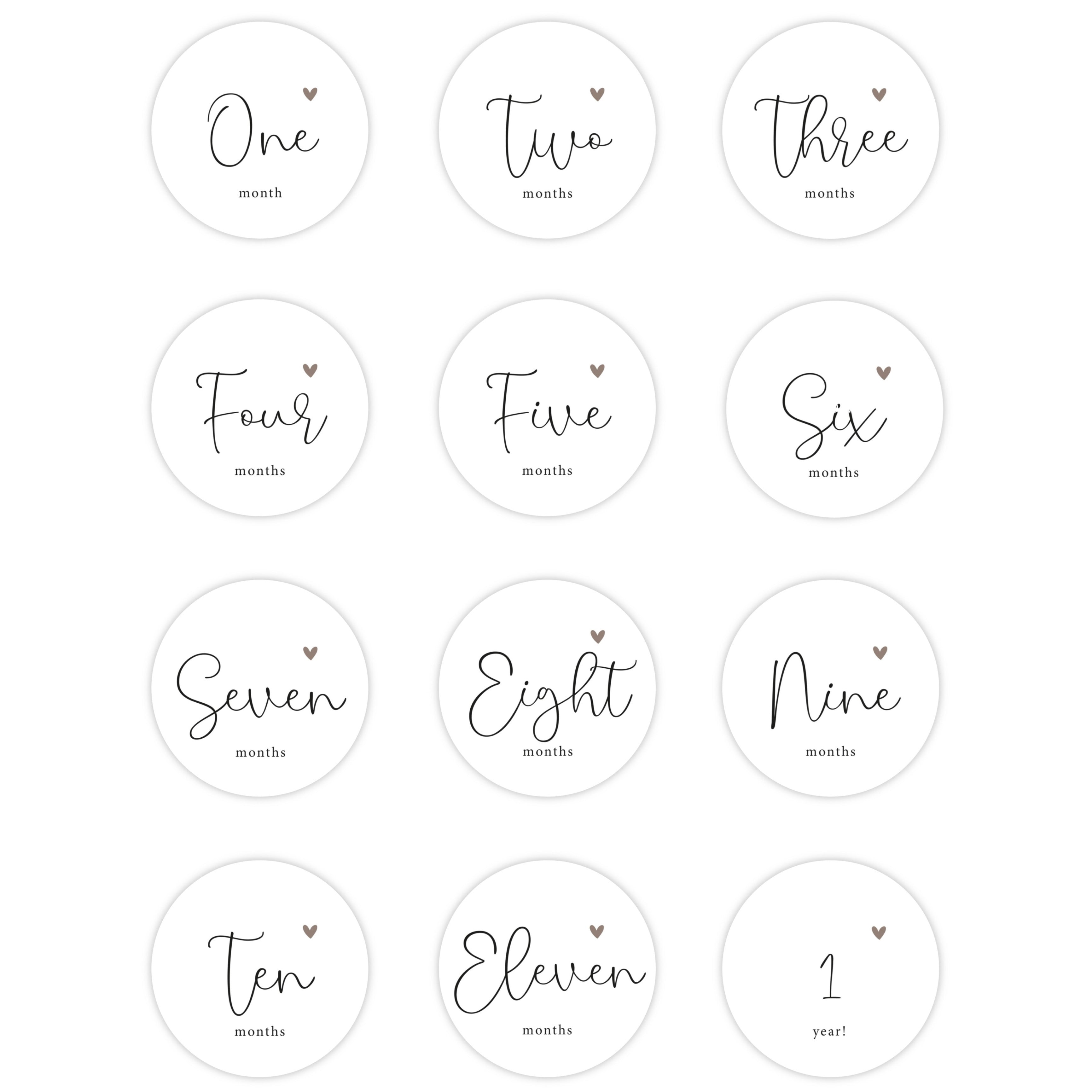 Mijlpaal kaarten | Set van 12