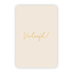 Wenskaarten | Set van 20 met goudfolie