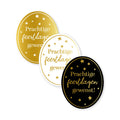 Cadeaustickers | Prachtige feestdagen 10 stuks goudfolie