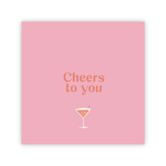 Dubbele wenskaart | Cheers to you