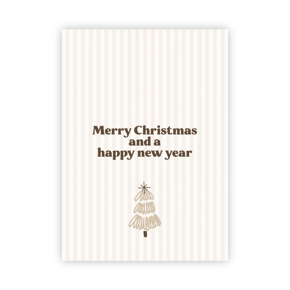 Dubbele kerstkaart | Merry Christmas and a happy new year