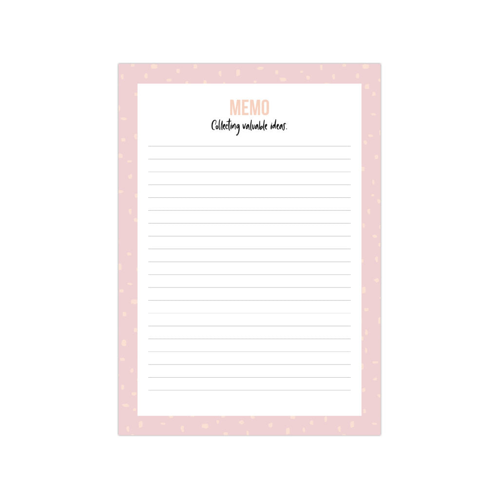 Notitieblok | Minimal dots pink