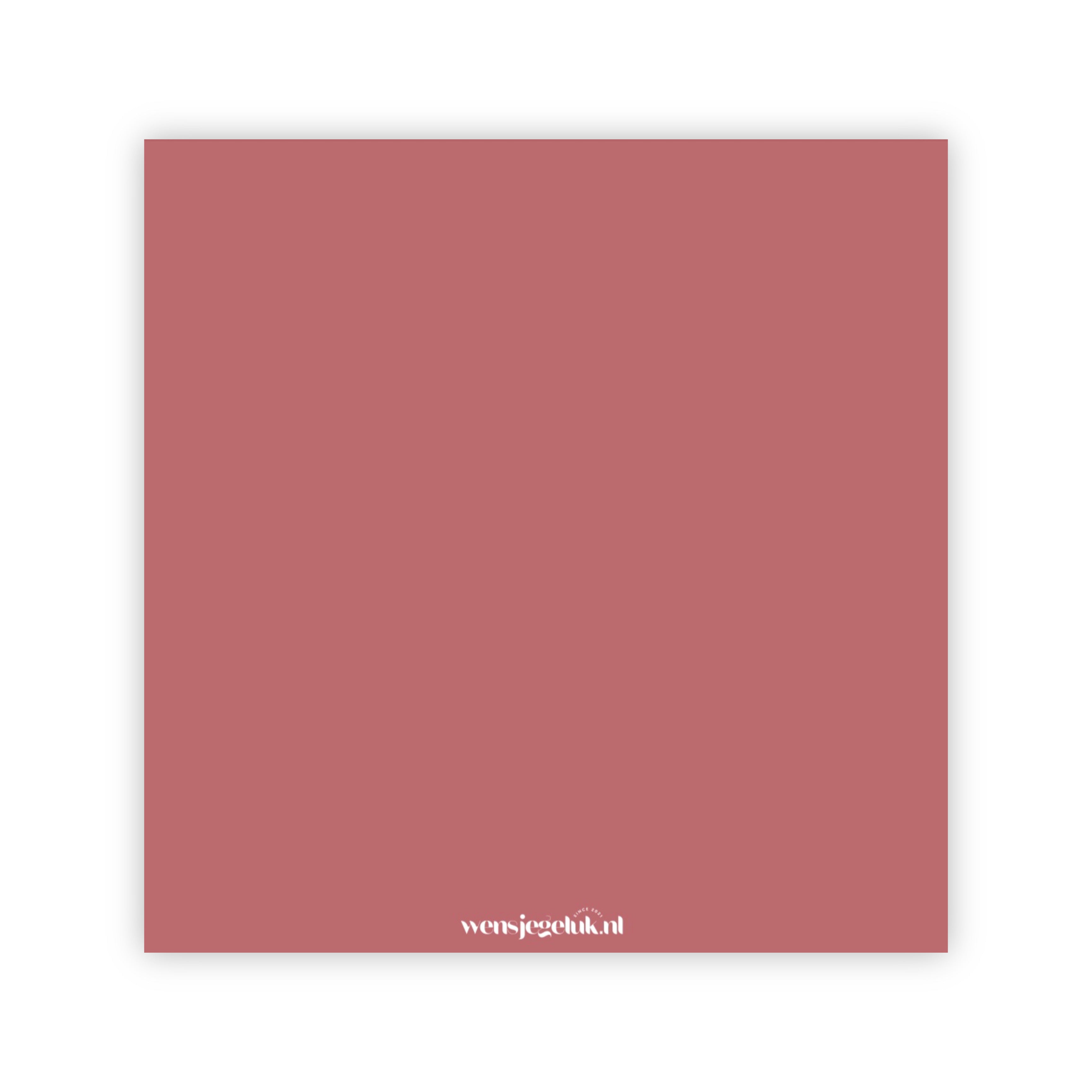 Dubbele wenskaart | Just married