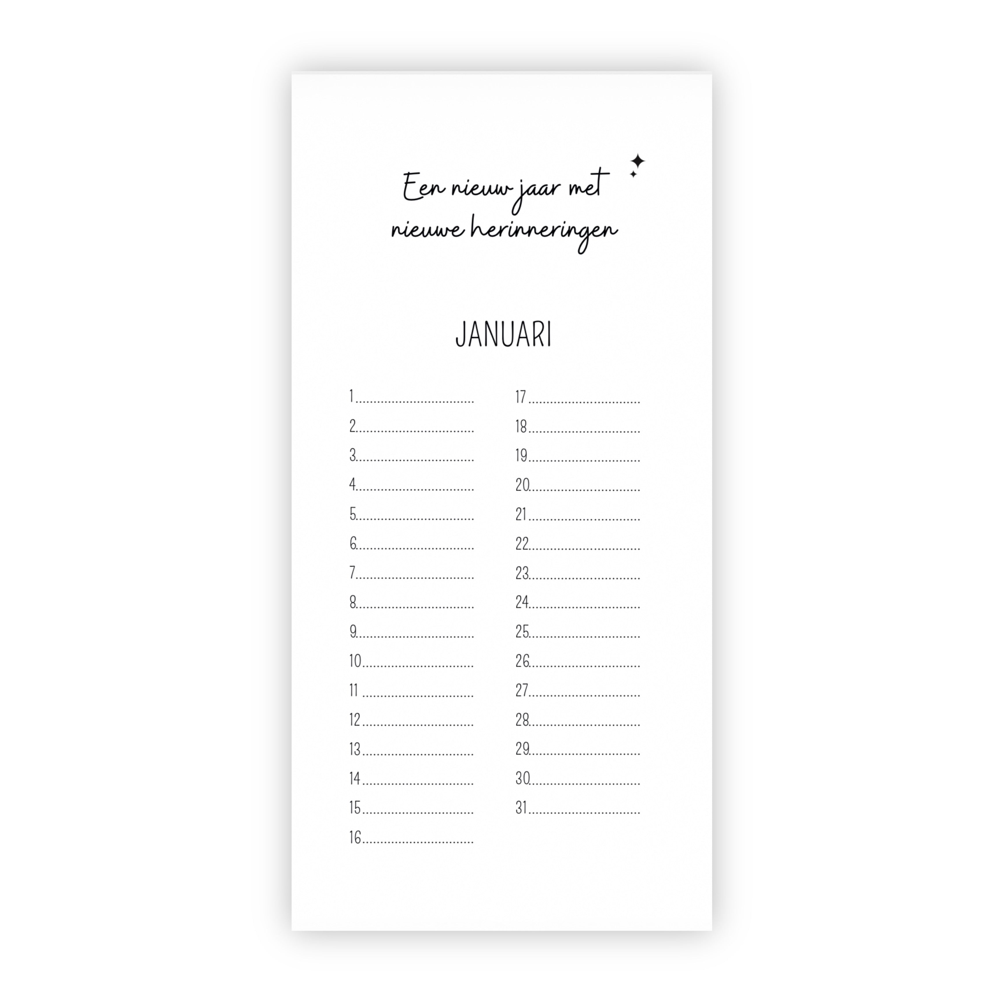 Verjaardagskalender | Taart, slingers en een lach