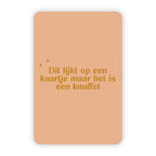 Wenskaart | Knuffel goudfolie