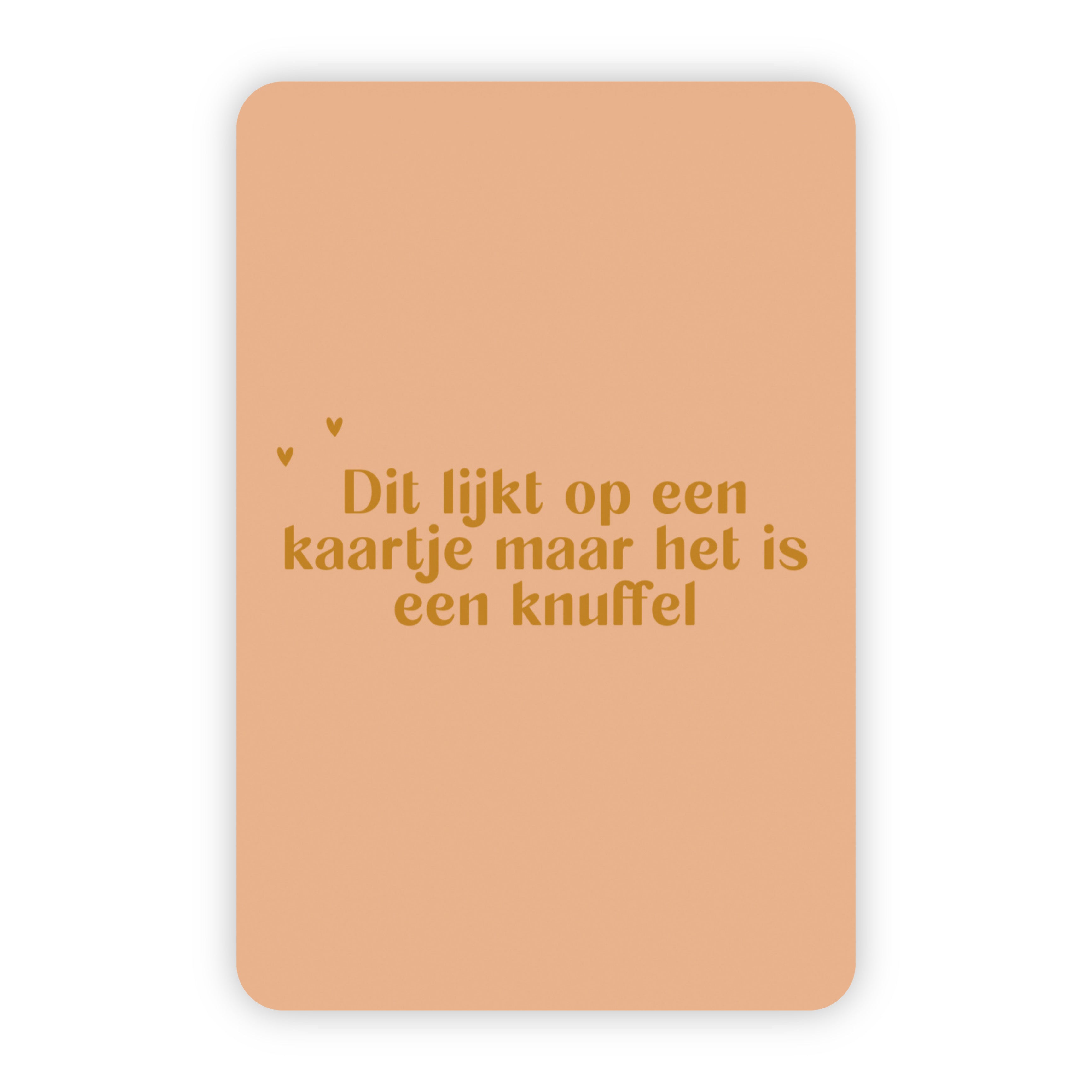 Wenskaart | Knuffel goudfolie