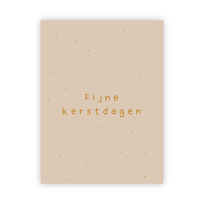 Kerstkaarten | Set van 10 met goudfolie