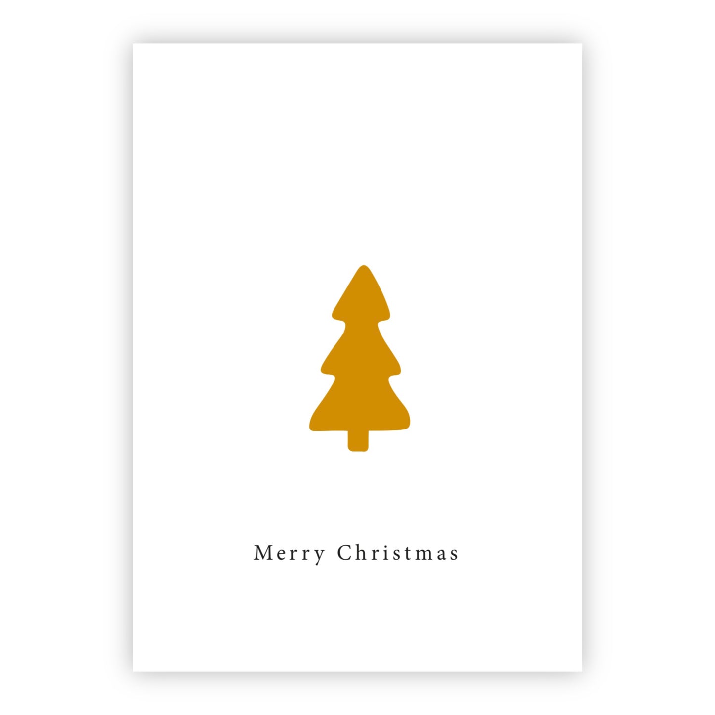 Kerstkaart goudfolie | Merry Christmas
