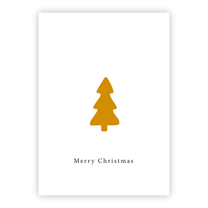 Kerstkaart goudfolie | Merry Christmas