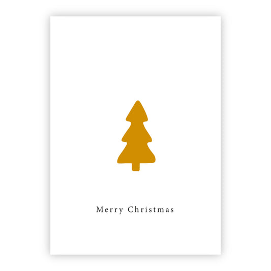 Kerstkaart goudfolie | Merry Christmas