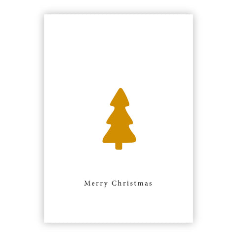 Kerstkaart goudfolie | Merry Christmas