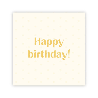 Dubbele wenskaart | Happy birthday