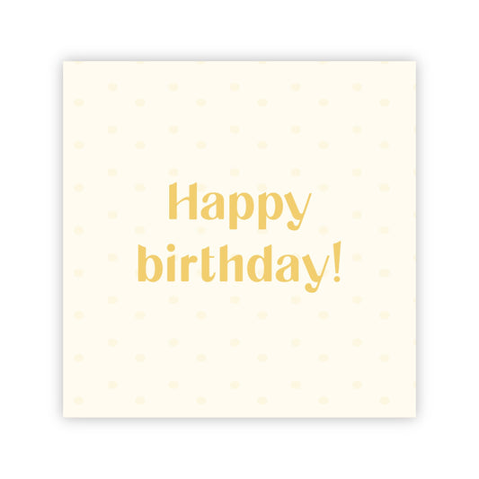 Dubbele wenskaart | Happy birthday