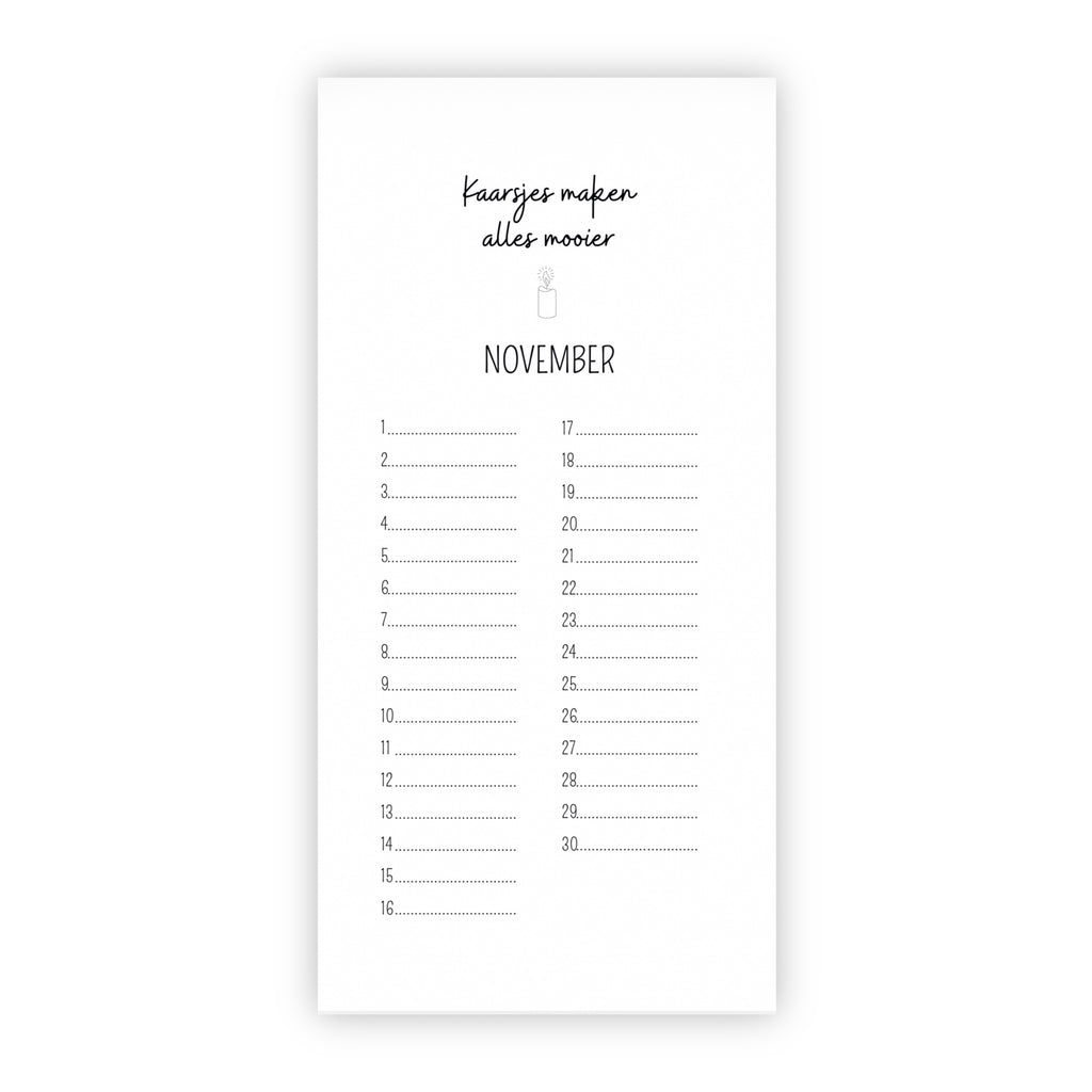 Verjaardagskalender | Taart, slingers en een lach