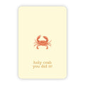 Wenskaart | Holy crab you did it goudfolie