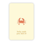 Wenskaart | Holy crab you did it goudfolie