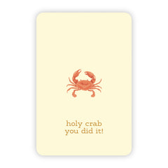 Wenskaart | Holy crab you did it goudfolie
