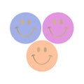 Cadeaustickers | Smileys 10 stuks goudfolie