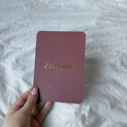 Wenskaart | Zomaar goudfolie