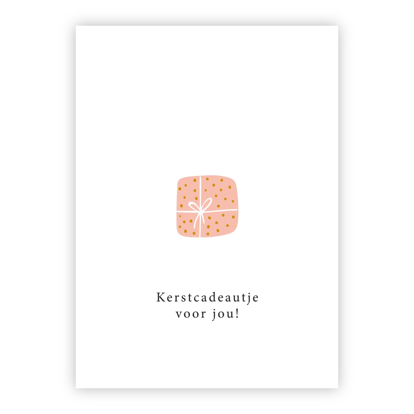 Kerstkaart goudfolie | Kerstcadeautje voor jou!