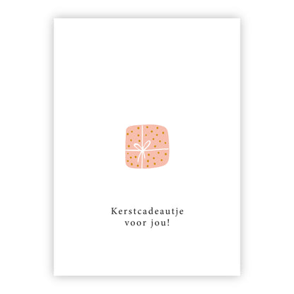 Kerstkaart goudfolie | Kerstcadeautje voor jou!
