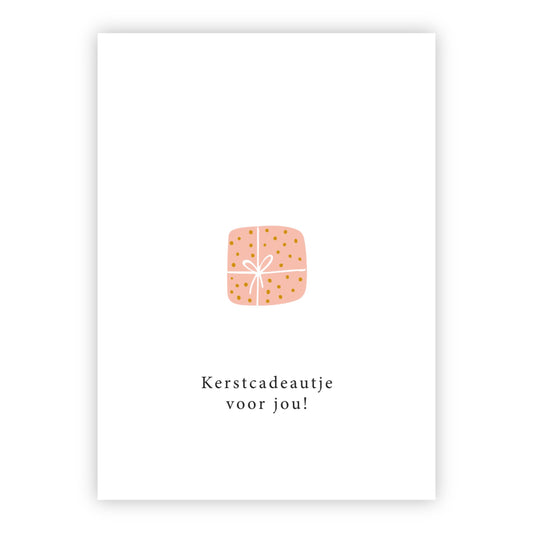 Kerstkaart goudfolie | Kerstcadeautje voor jou!