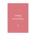 Dubbele wenskaart | Happy birthday