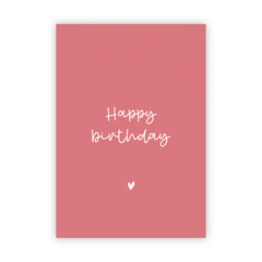 Dubbele wenskaart | Happy birthday