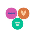 Cadeaustickers | Amour  10 stuks