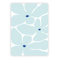 Wenskaart | Bloemen blauw