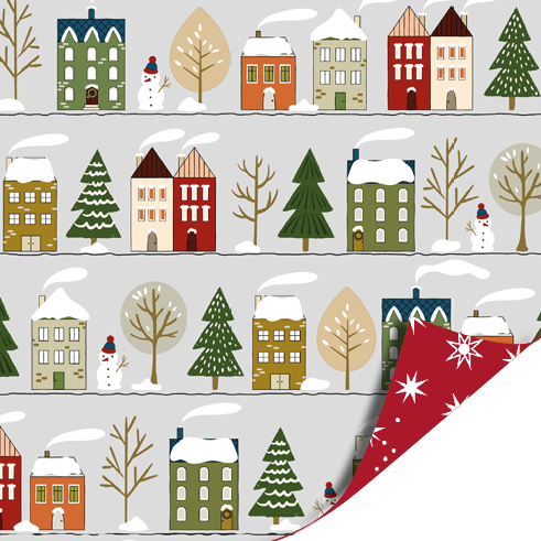 Cadeaupapier | Christmas houses