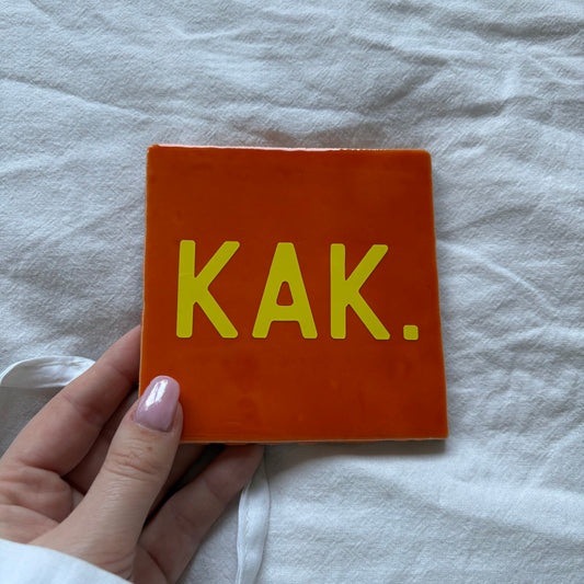 Tegeltje | Oranje - kak