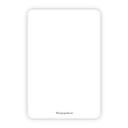 Wenskaart | Blanco hartje