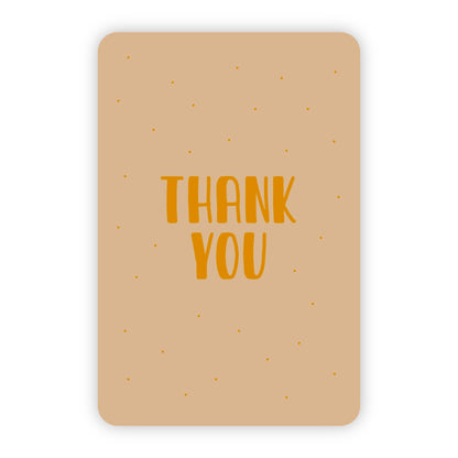 Minikaart | Thank you goudfolie