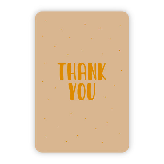 Minikaart | Thank you goudfolie